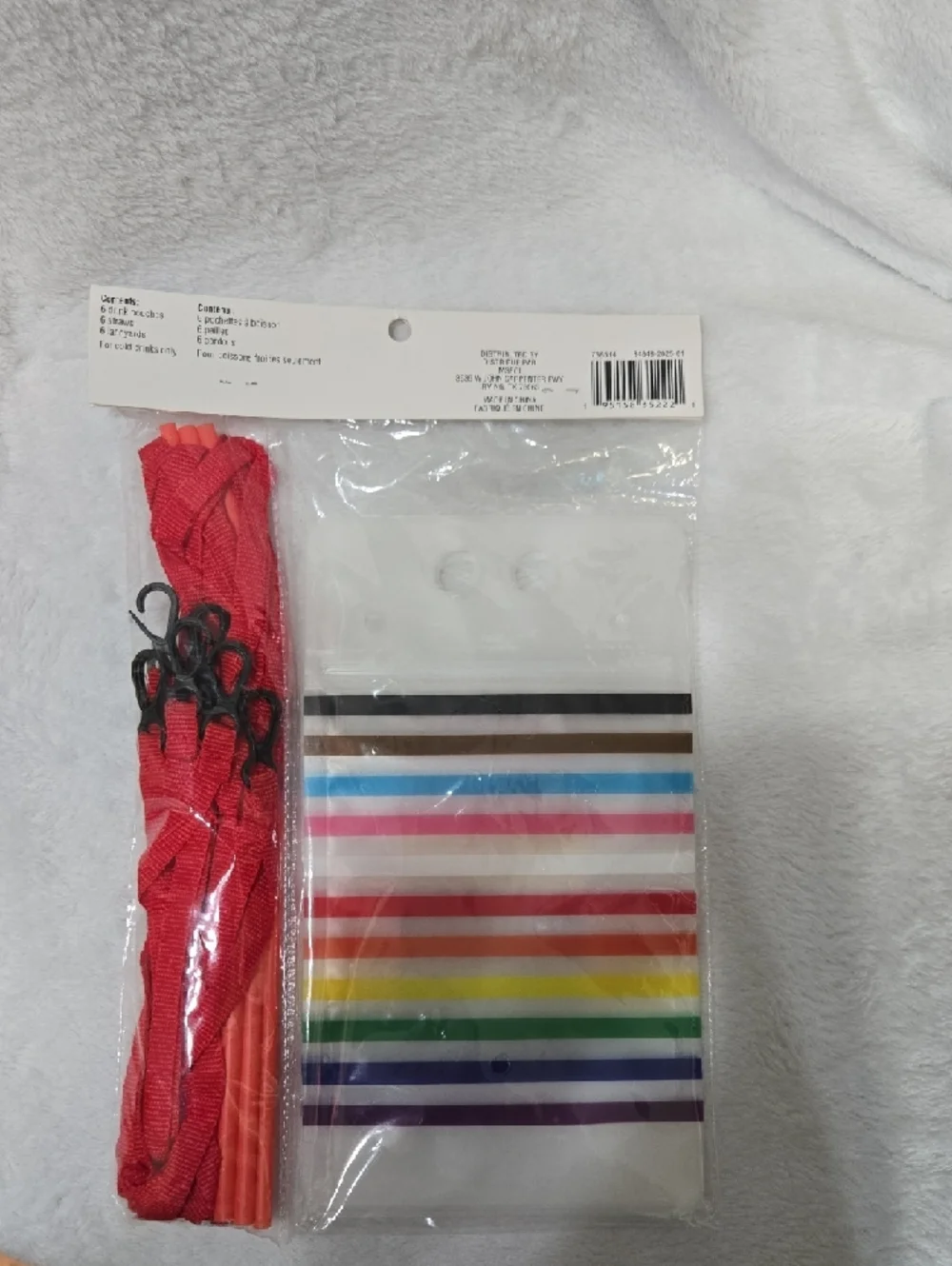 Nwt! Celebrate It Rainbow 'CHEERS' Drink Pouches with Red Carry Straps